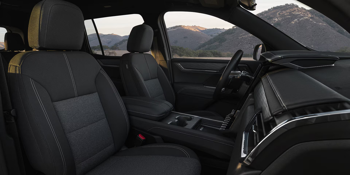 Seating of the 2027 GMC Acadia