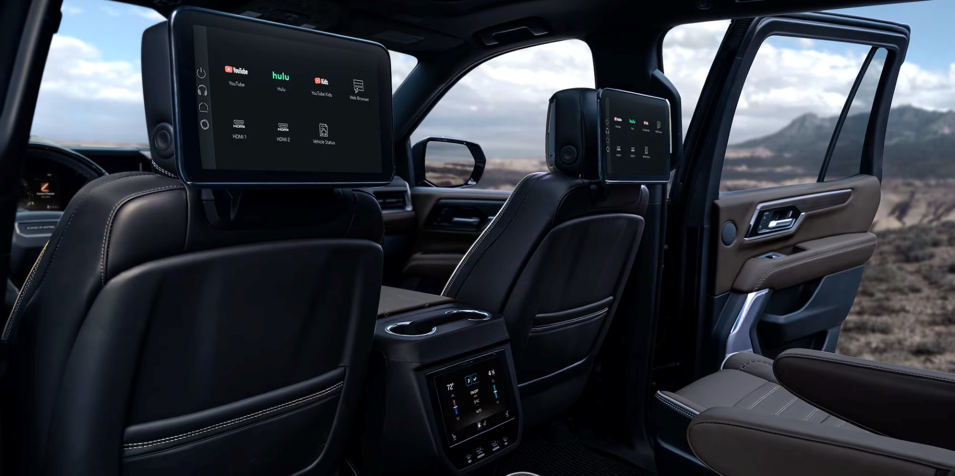 Rear seats of the 2026 GMC Yukon