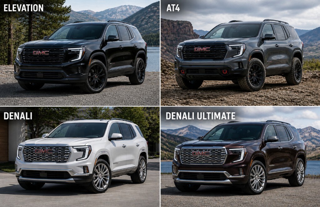 2026 GMC Acadia trim levels