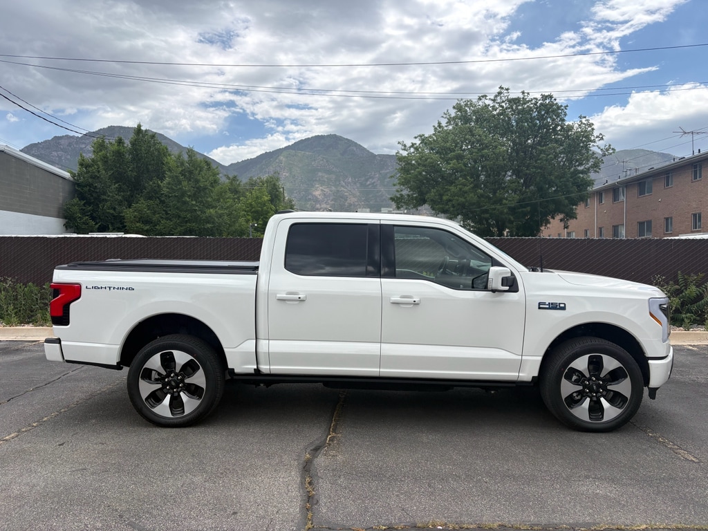Used 2025 Ford F-150 Lightning Platinum with VIN 1FT6W7L73SWG29343 for sale in Provo, UT