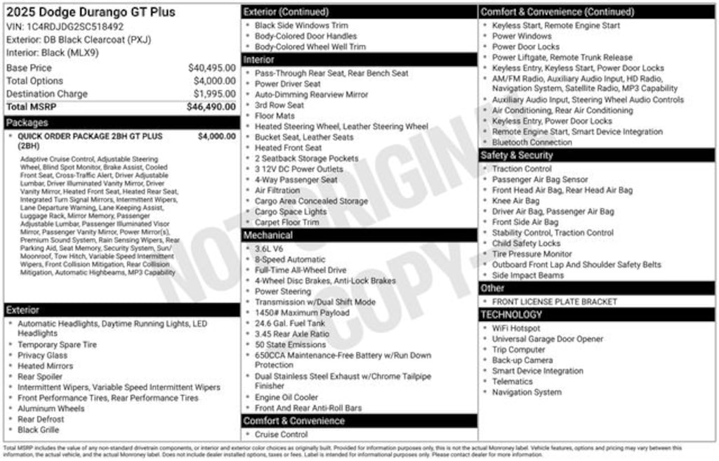 Used 2025 Dodge Durango GT Plus SUV
