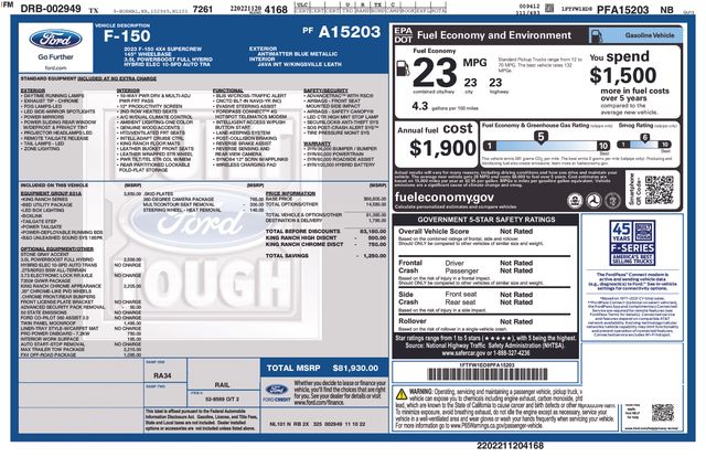 1FTFW1ED8PFA15203