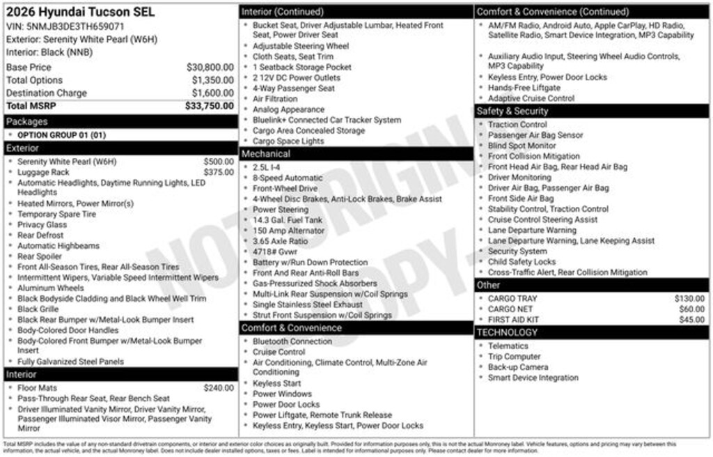 Used 2026 Hyundai Tucson SEL SUV