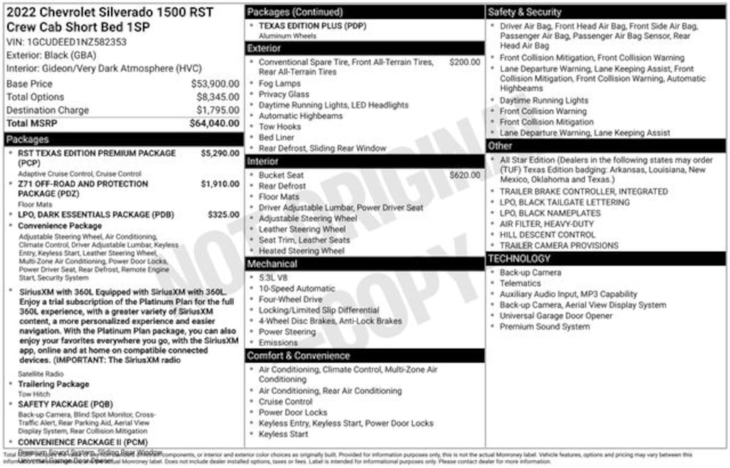Used 2022 Chevrolet Silverado 1500 RST Truck