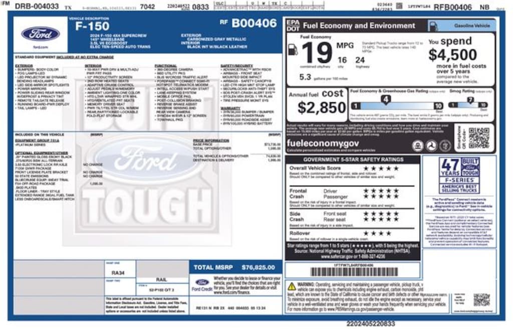 Used 2024 Ford F-150 Platinum Truck