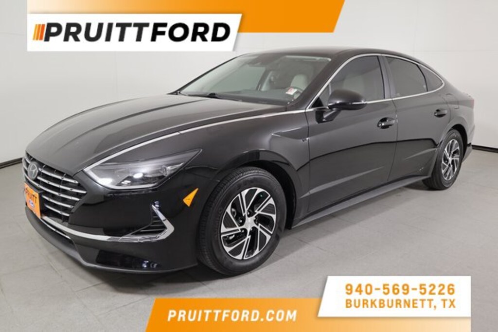 Used 2023 Hyundai Sonata Hybrid Blue Sedan