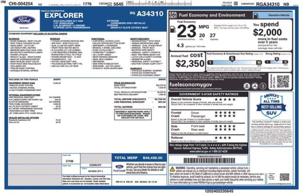 Used 2024 Ford Explorer XLT SUV