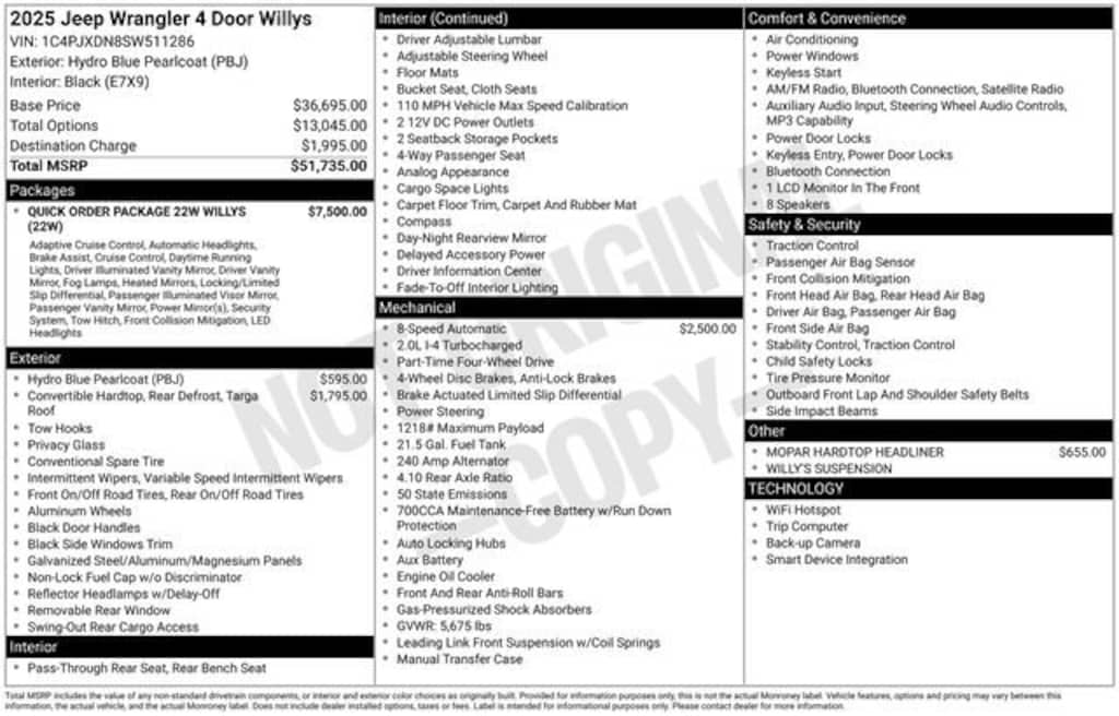 Used 2025 Jeep Wrangler Sport SUV