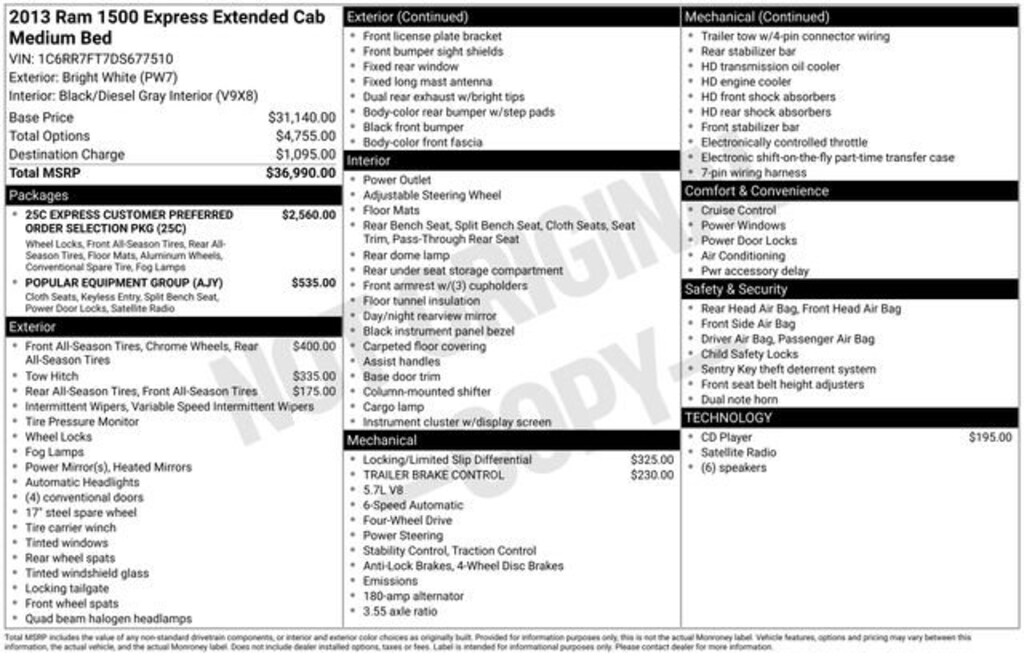 Used 2013 Ram 1500 Tradesman/Express Truck Quad Cab