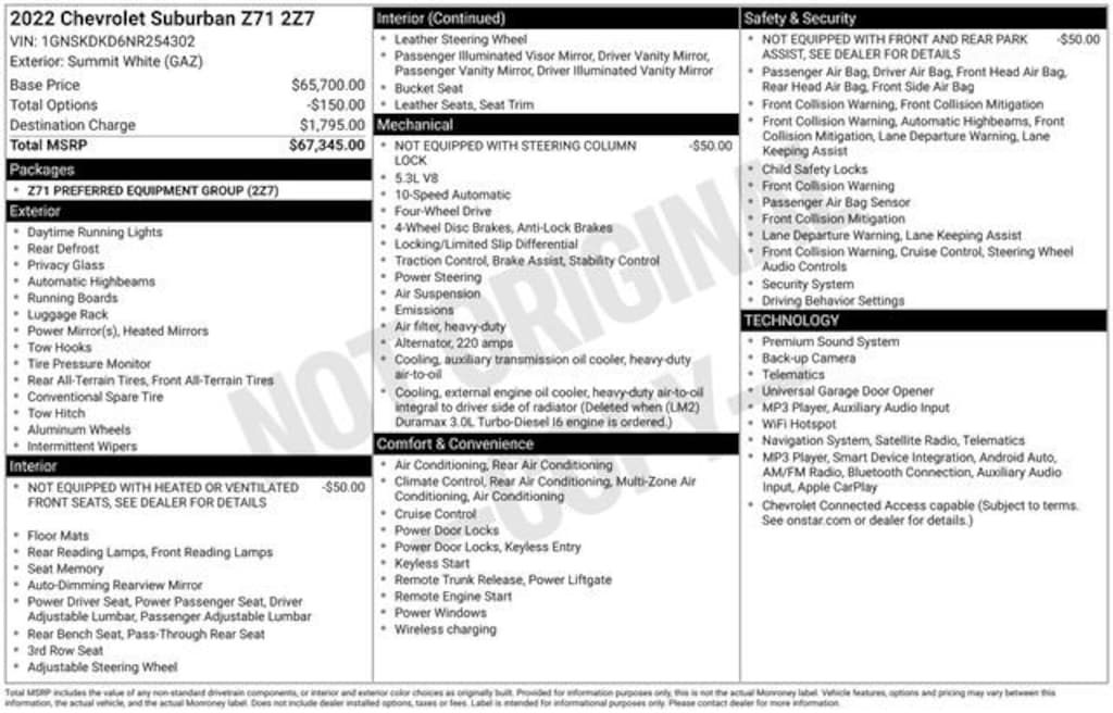 Used 2022 Chevrolet Suburban Z71 SUV