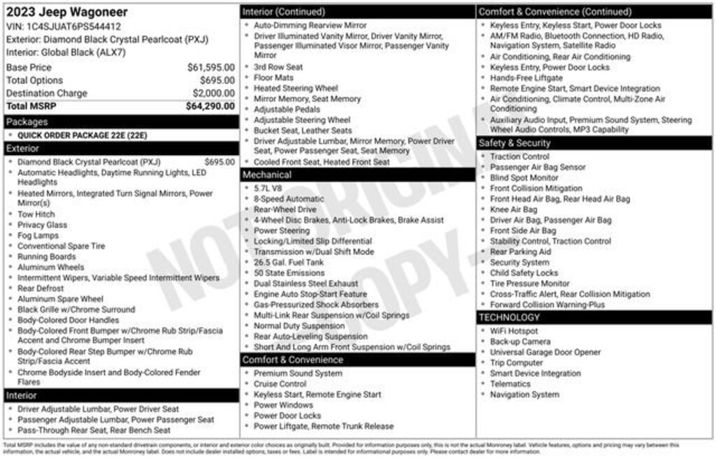 Used 2023 Jeep Wagoneer Base SUV