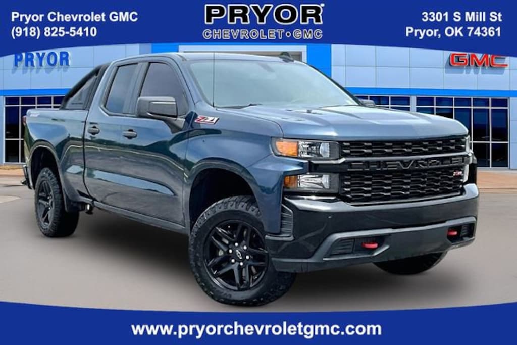 Used 2019 Chevrolet Silverado 1500 Custom Trail Boss Truck Double Cab