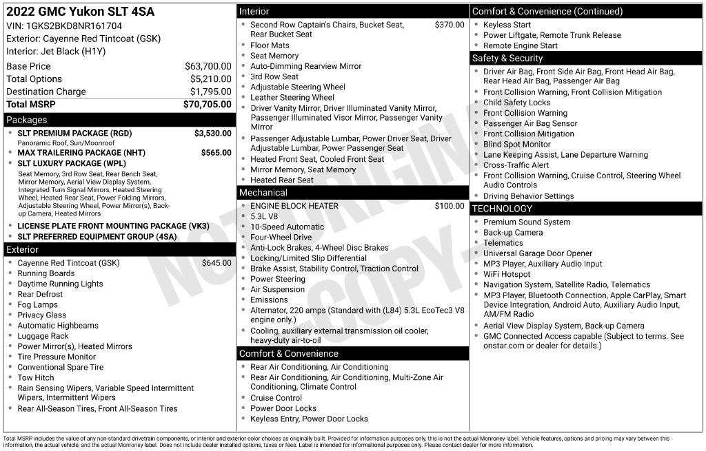 2022 GMC Yukon SLT - Photo 6