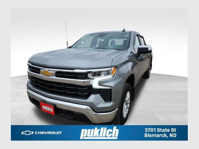 Sterling Gray Metallic 2025 Chevrolet Silverado 1500 LT Crew Cab 4WD Pickup Truck Four-Wheel Drive Automatic