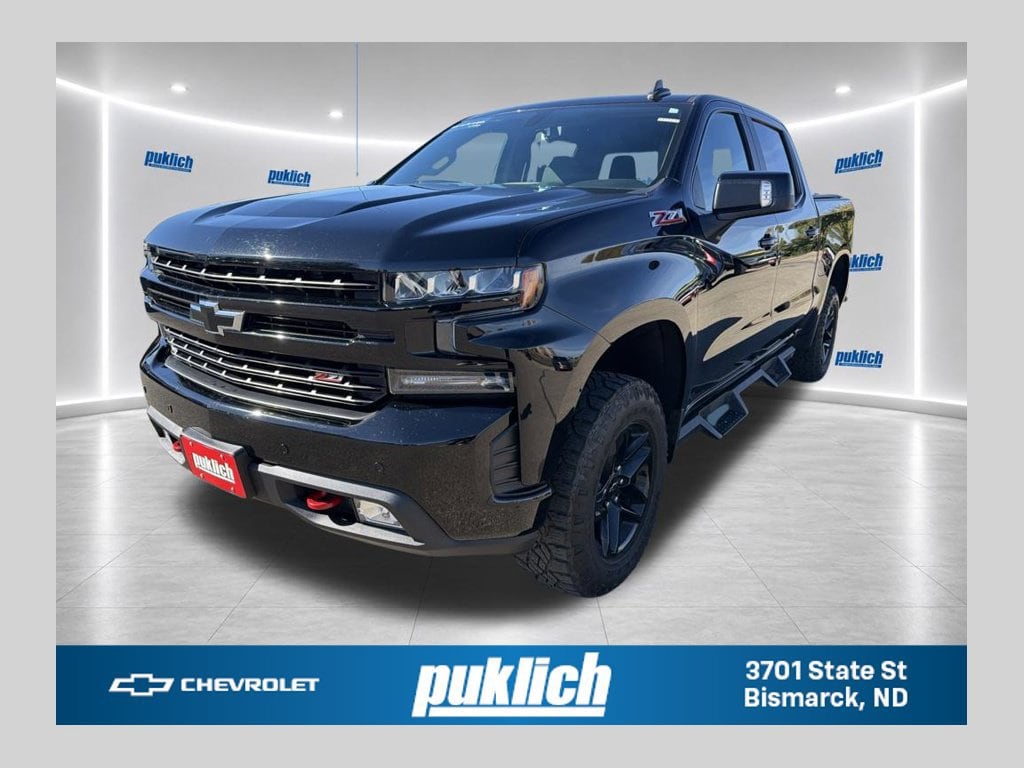 Black 2020 Chevrolet Silverado 1500 Pickup Truck Four-Wheel Drive Automatic