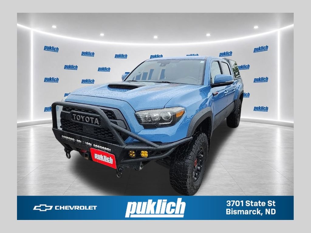 Blue 2018 Toyota Tacoma Pickup Truck Four-Wheel Drive Automatic