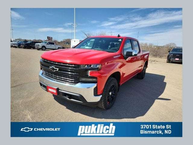 Red Hot 2022 Chevrolet Silverado 1500 LT Crew Cab 4WD Pickup Truck Four-Wheel Drive Automatic