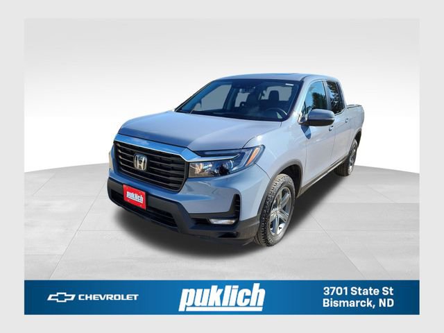 Gray 2023 Honda Ridgeline RTL AWD Pickup Truck All-Wheel Drive Automatic