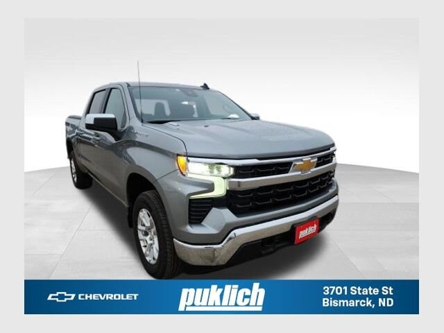 Sterling Gray Metallic 2025 Chevrolet Silverado 1500 LT Crew Cab 4WD Pickup Truck Four-Wheel Drive Automatic