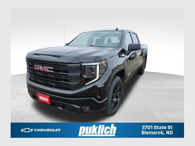 Onyx Black 2025 GMC Sierra 1500 Elevation Crew Cab 4WD Pickup Truck Four-Wheel Drive Automatic