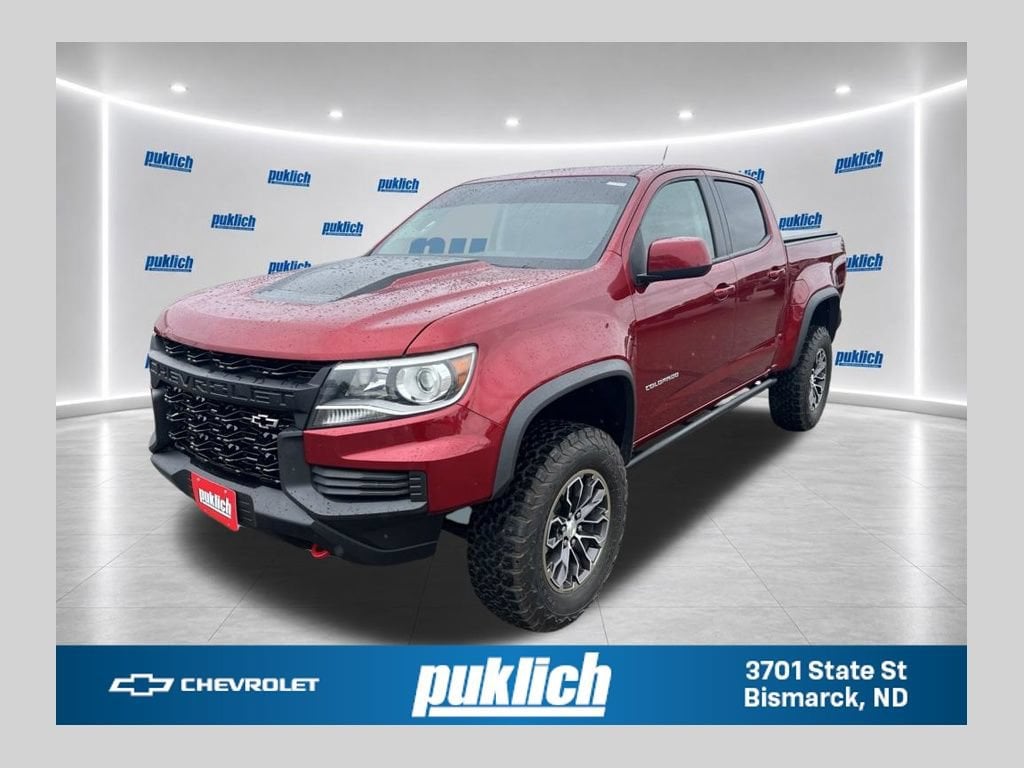 Cherry Red Tintcoat 2021 Chevrolet Colorado Pickup Truck Four-Wheel Drive Automatic