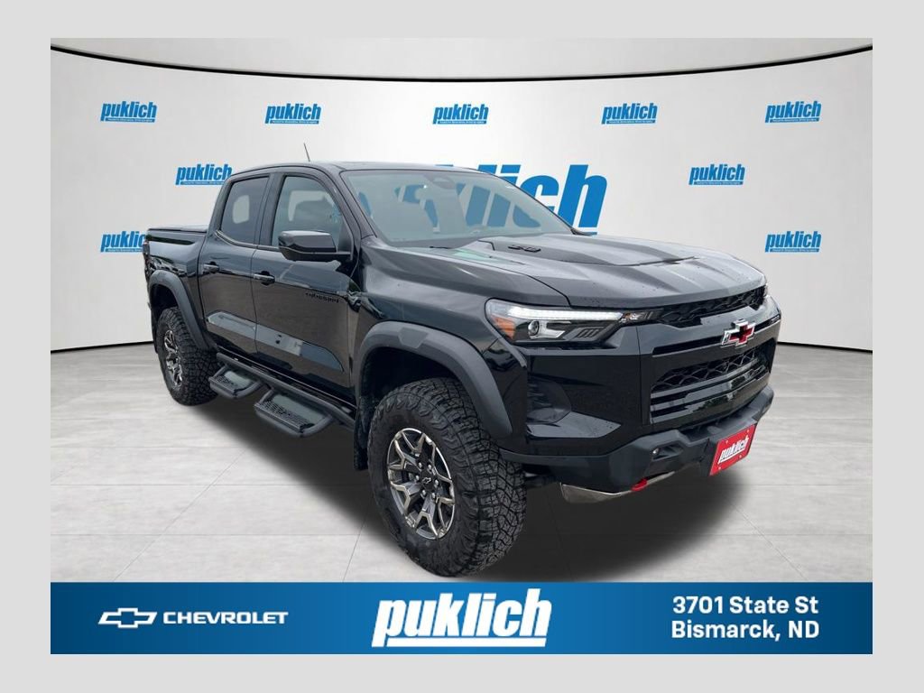 Black 2024 Chevrolet Colorado ZR2 Crew Cab 4WD Pickup Truck Four-Wheel Drive Automatic