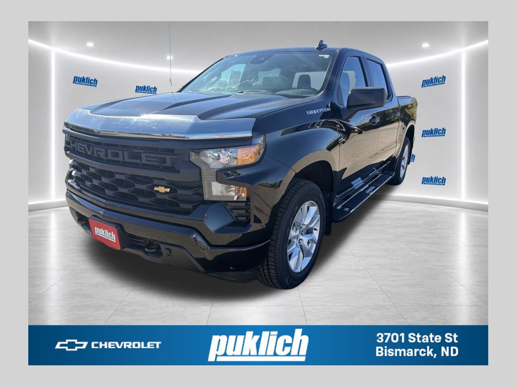 Black 2022 Chevrolet Silverado 1500 Pickup Truck Four-Wheel Drive Automatic