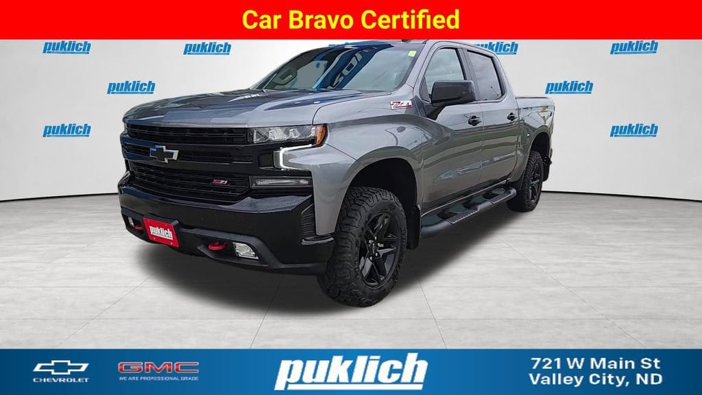 Gray (Satin Steel Metallic) 2021 Chevrolet Silverado 1500 Pickup Truck Four-Wheel Drive Automatic