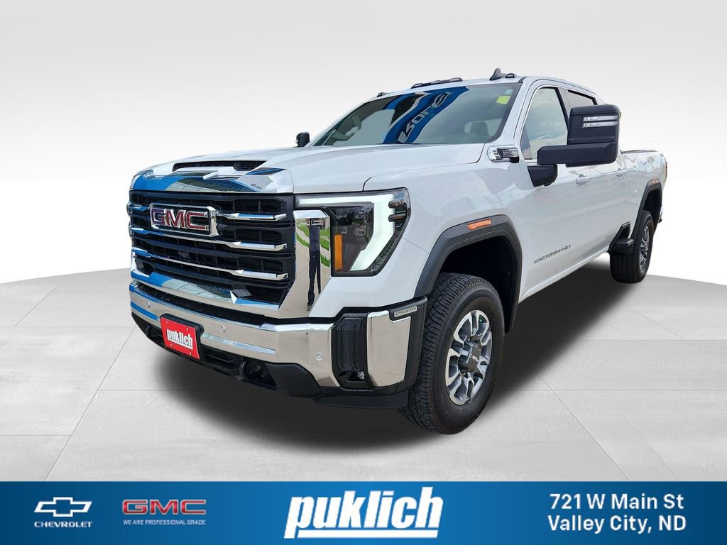 Summit White 2025 GMC Sierra 2500HD SLE Crew Cab 4WD Pickup Truck Four-Wheel Drive Automatic