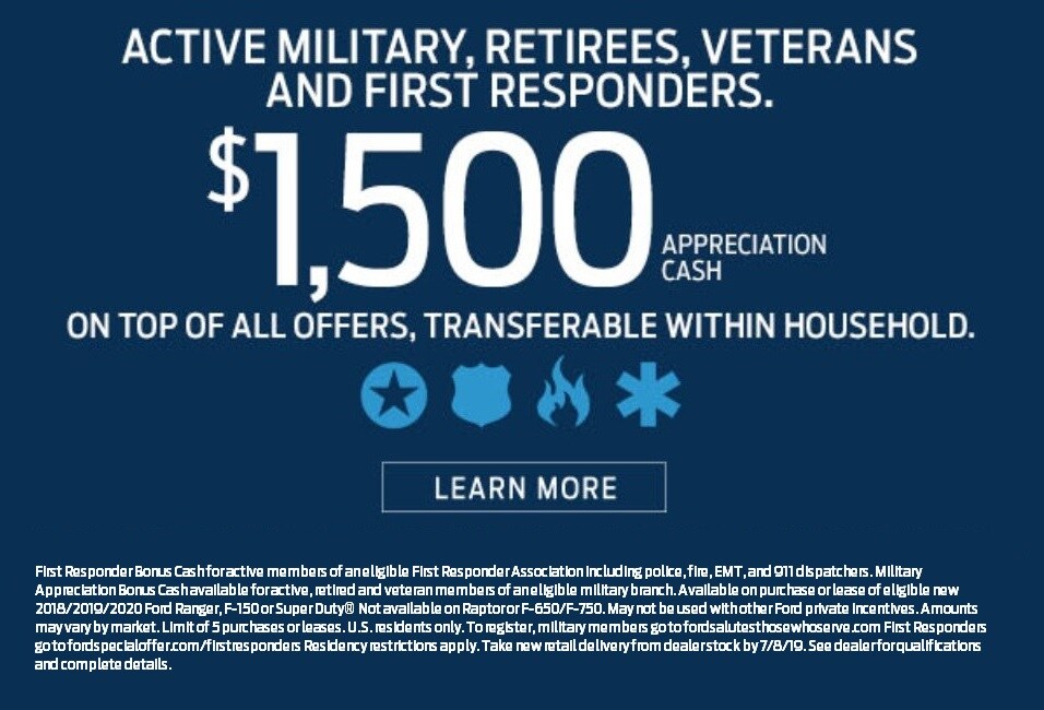 Military and First Responder Program Purvis Ford