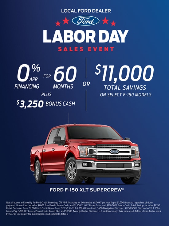 Ford F150 Labor Day Sales Event Purvis Ford