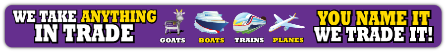 we take anything in trade