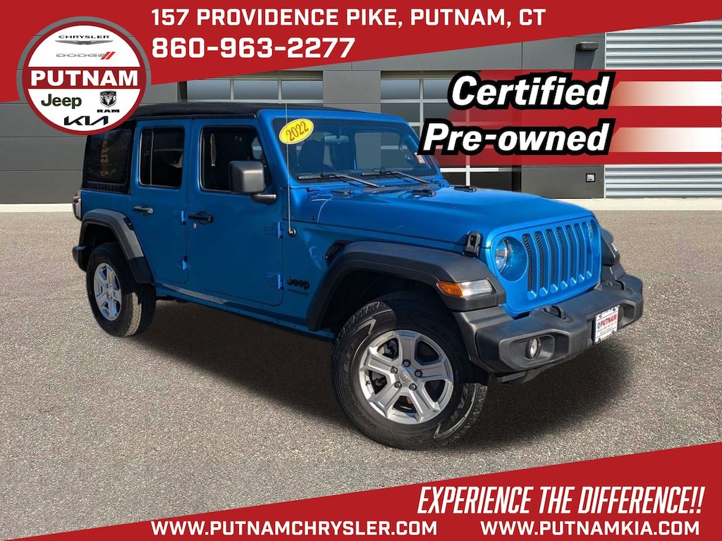 Certified 2022 Jeep Wrangler Unlimited Sport S Convertible