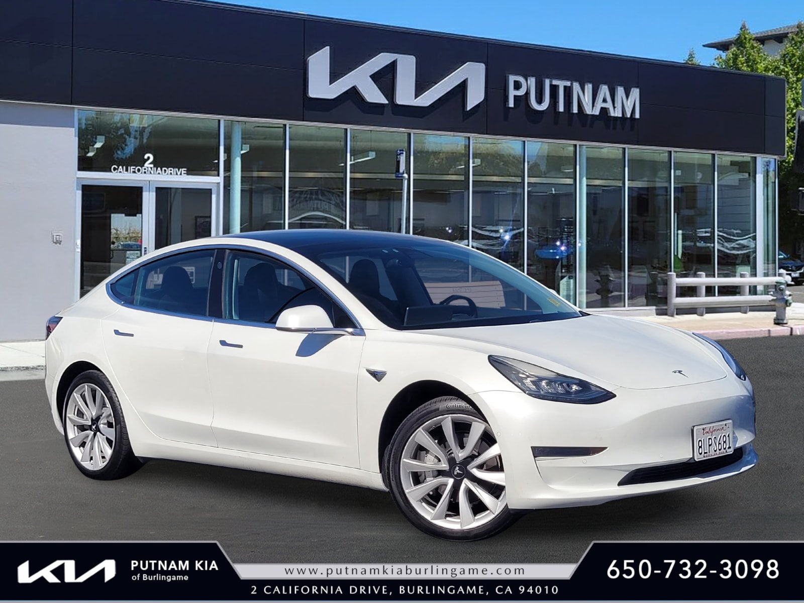 Used 2019 Tesla Model 3 Base with VIN 5YJ3E1EA1KF434518 for sale in Burlingame, CA