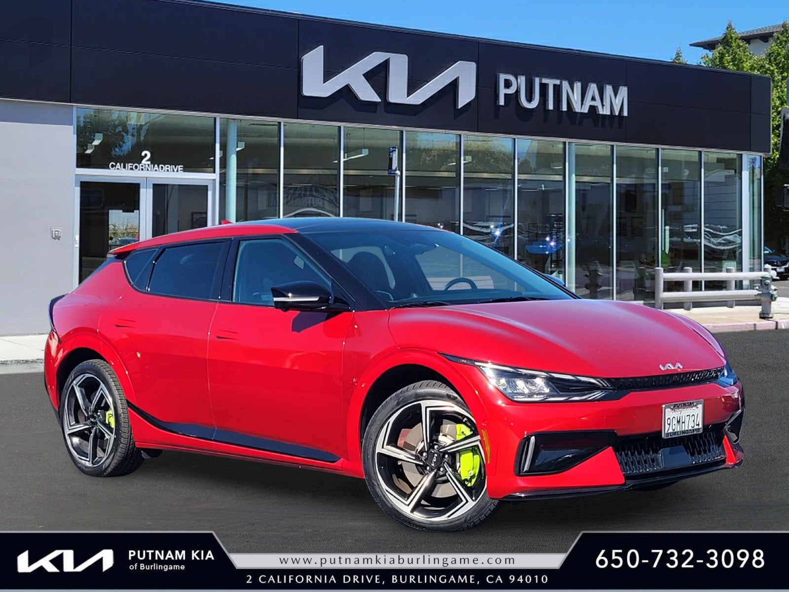 Used 2023 Kia EV6 GT with VIN KNDC5DLE7P5109419 for sale in Burlingame, CA