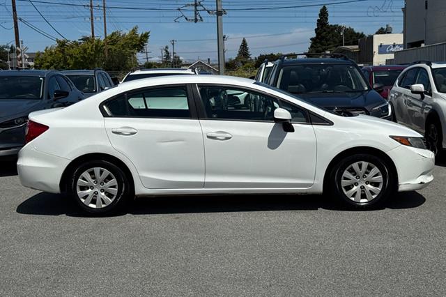 Used 2012 Honda Civic LX with VIN 19XFB2F53CE078304 for sale in Burlingame, CA