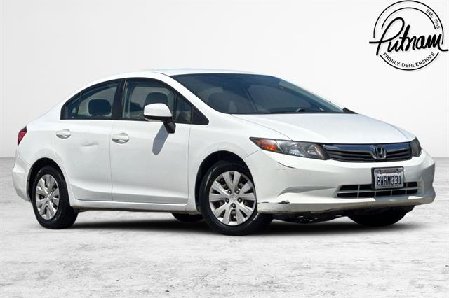 Used 2012 Honda Civic LX with VIN 19XFB2F53CE078304 for sale in Burlingame, CA