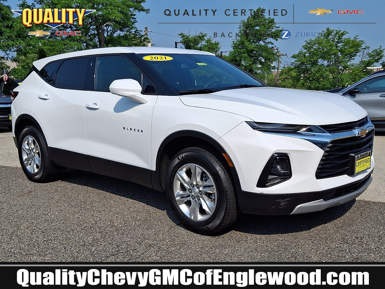Summit White 2021 Chevrolet Blazer SUV / Crossover All-Wheel Drive Automatic