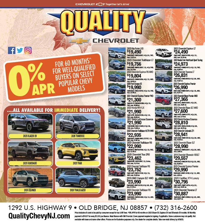 Quality Chevrolet New and Pre-Owned Specials