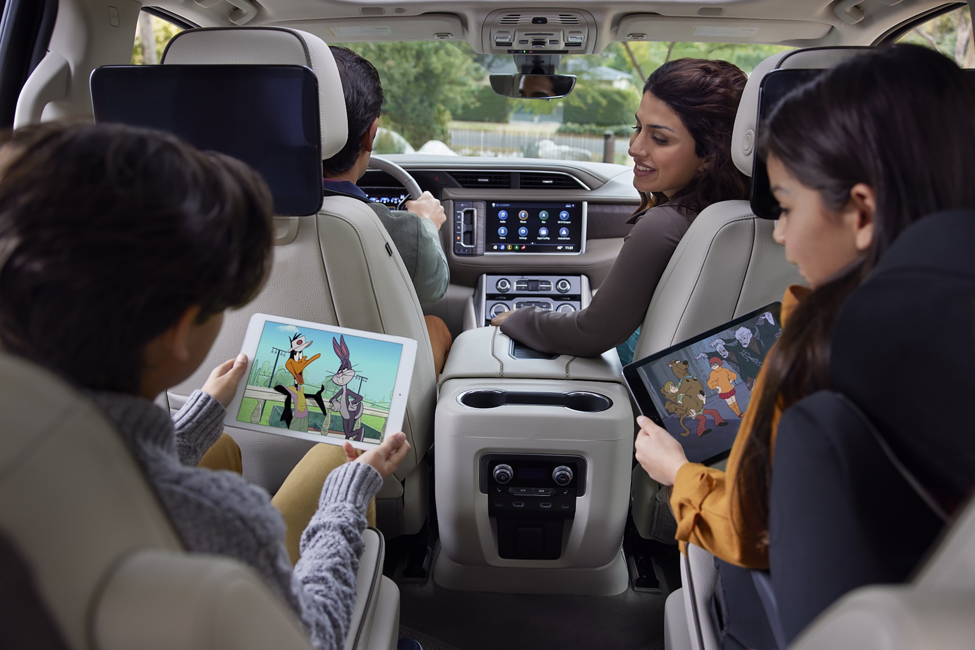 GMC Lifestyle Family in the interior of a GMC SUV