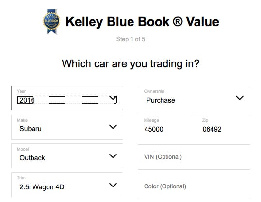 kbb trade evaluation