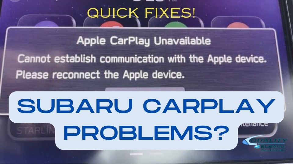 Subaru CarPlay Problems? Quick Fixes!