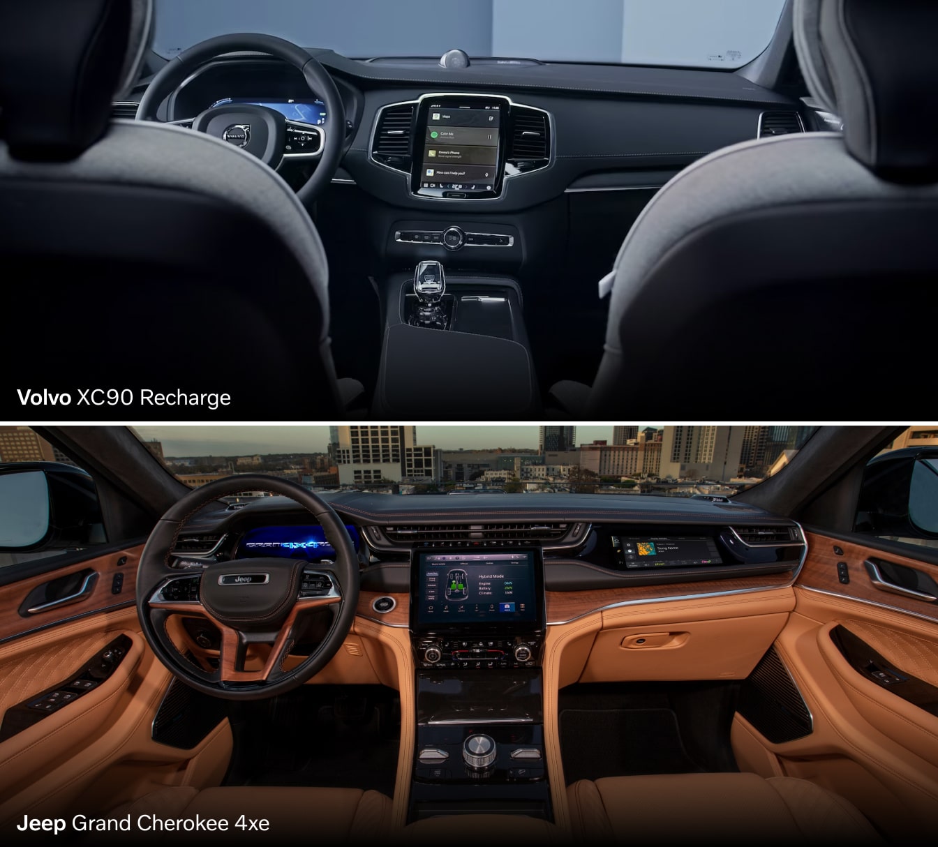Volvo XC90 Recharge vs. Jeep Grand Cherokee 4xe Features