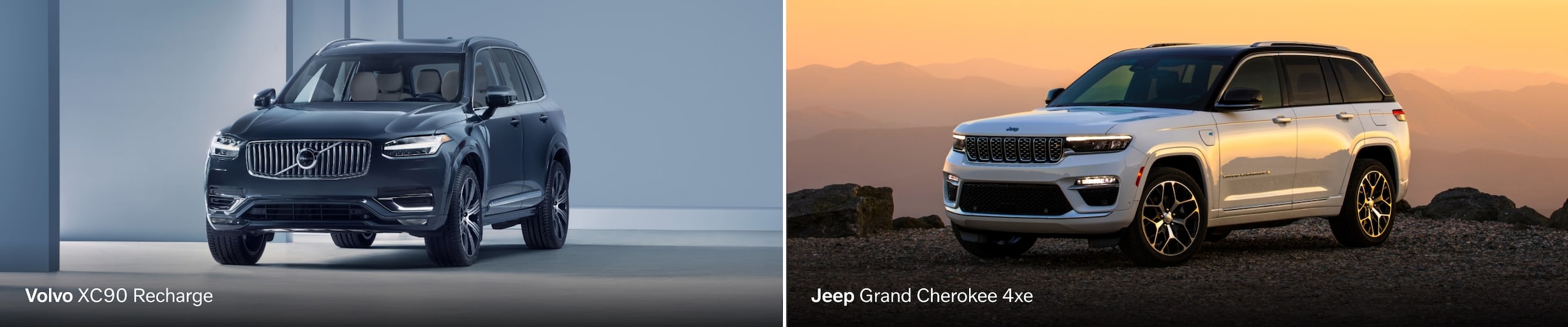 Jeep Grand Cherokee 4xe Vs. Volvo XC90 Recharge