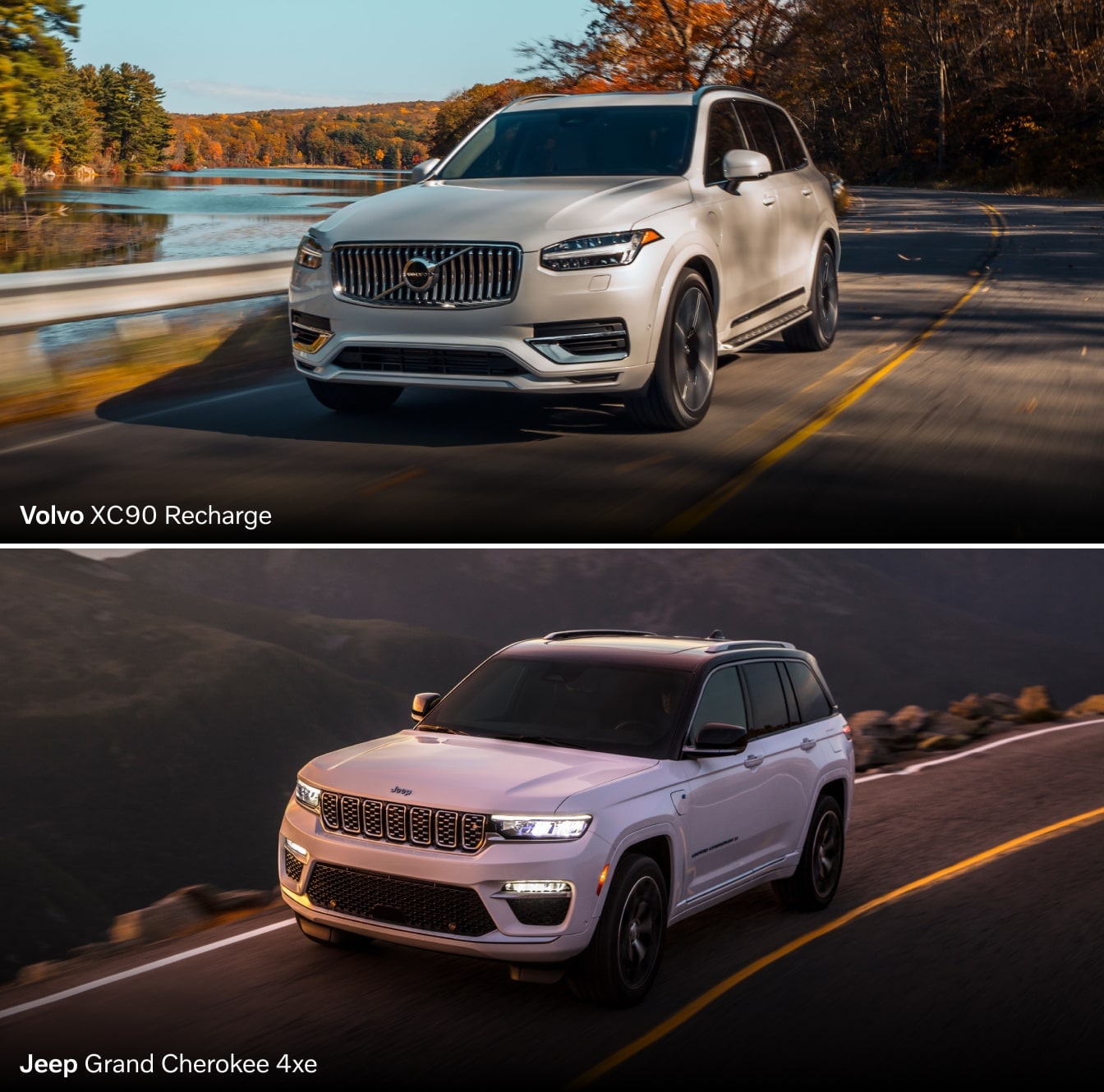 Volvo XC90 Recharge MPG vs. Jeep Grand Cherokee 4xe MPG and Electric Range