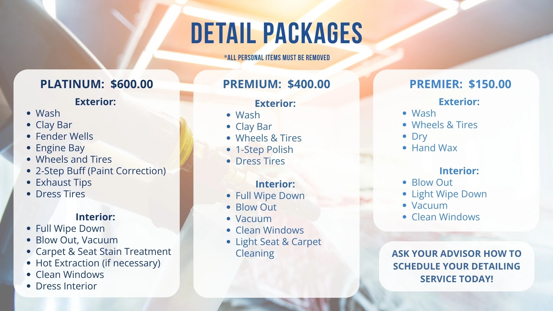 Quantrell Detail Packages