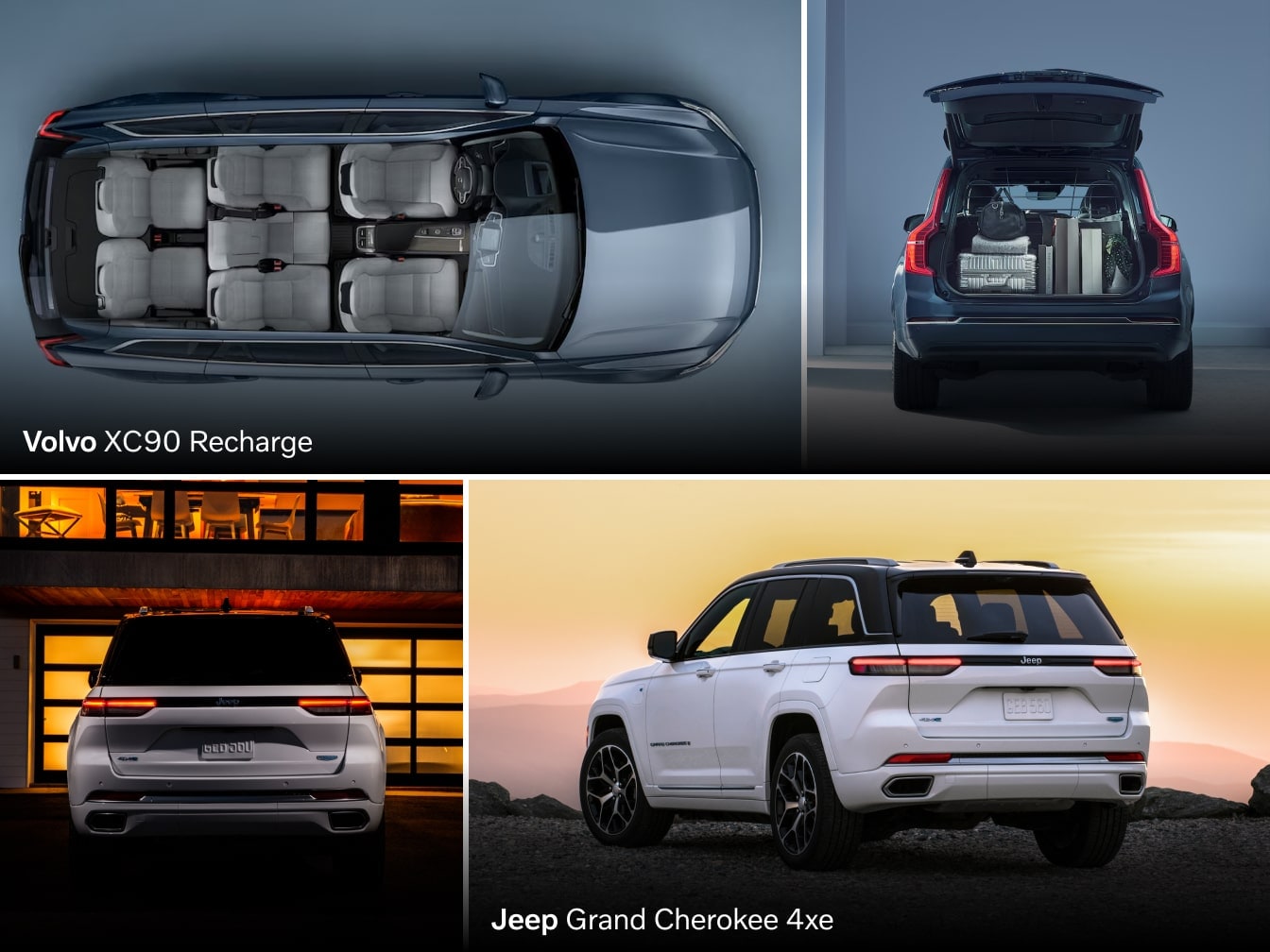 Volvo Xc60 Vs Jeep Grand Cherokee Jeep Grand Cherokee 4xe Vs. Volvo XC90 Recharge
