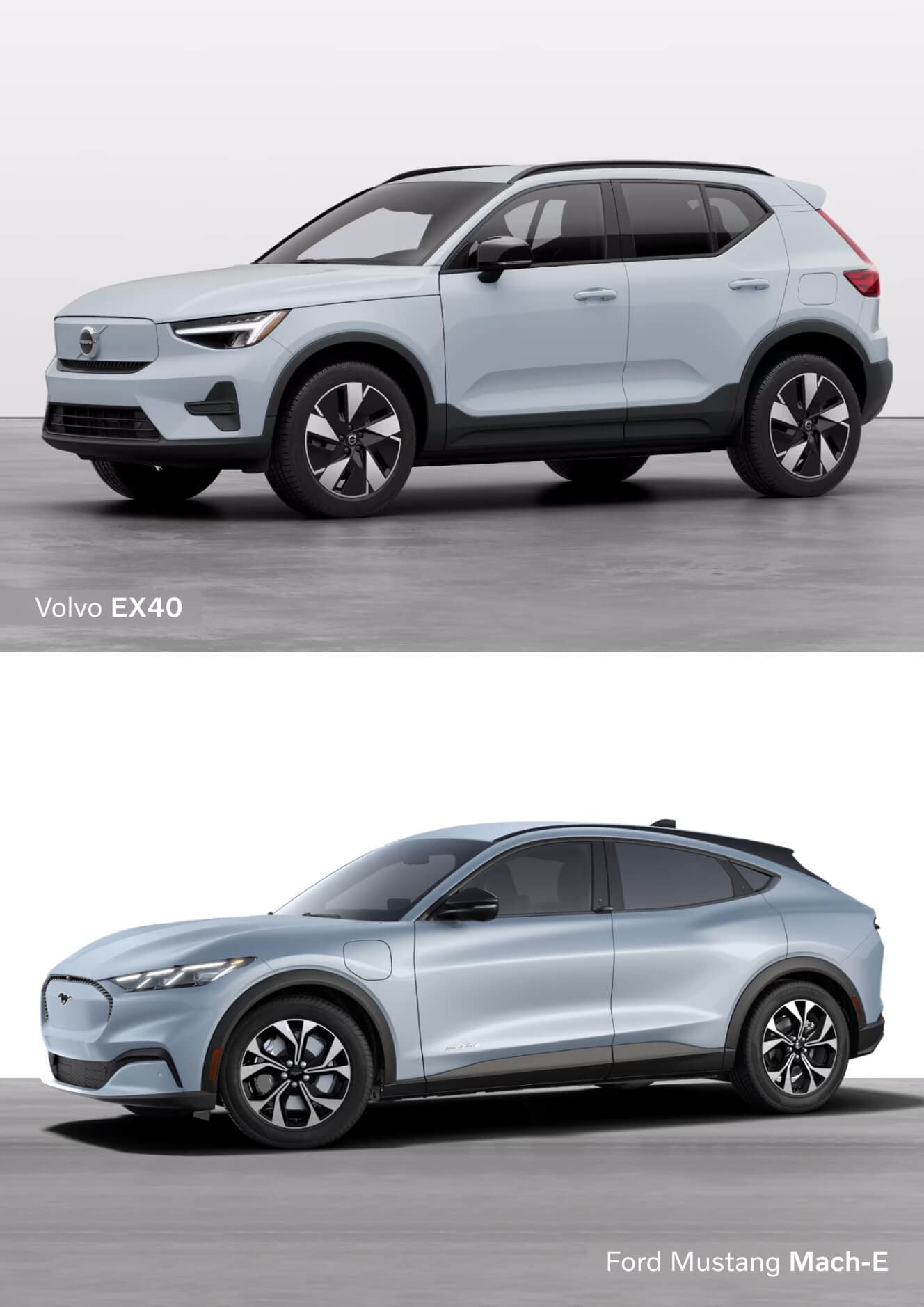 Quick 2025 Ford Mustang Mach-E vs. Volvo EX40 Overview