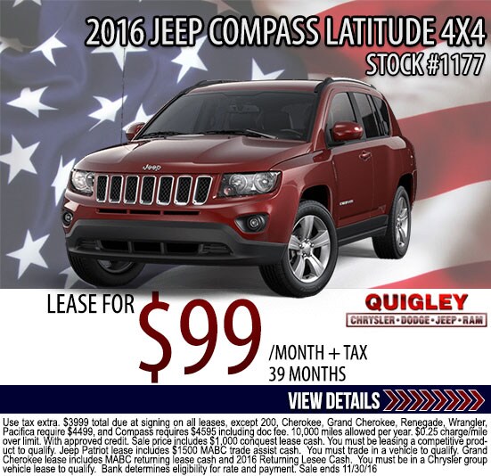 Chrysler Town And Country Lease >> New Car Lease Deals | Quigley Chrysler Dodge Jeep Ram Chrysler Town And Country Lease >> New Car Lease Deals | Quigley Chrysler Dodge Jeep Ram