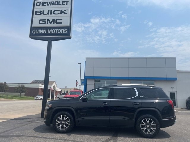 Used 2021 GMC Acadia SLE with VIN 1GKKNRLS5MZ139865 for sale in Ellsworth, WI